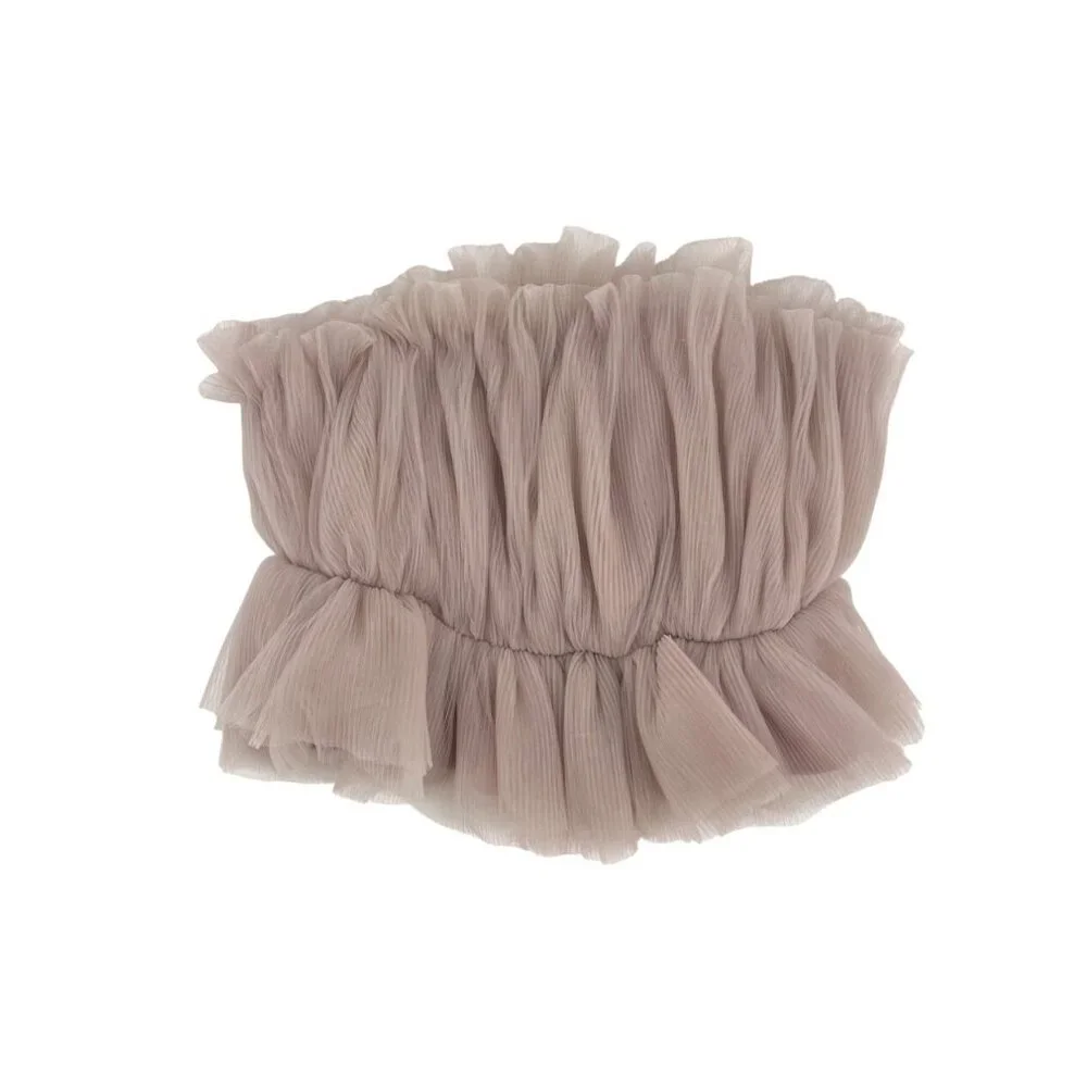NWT Endless Rose Womens Strapless Tulle Peplum Top M Lightweight Fairy Feminine - Picture 2 of 8
